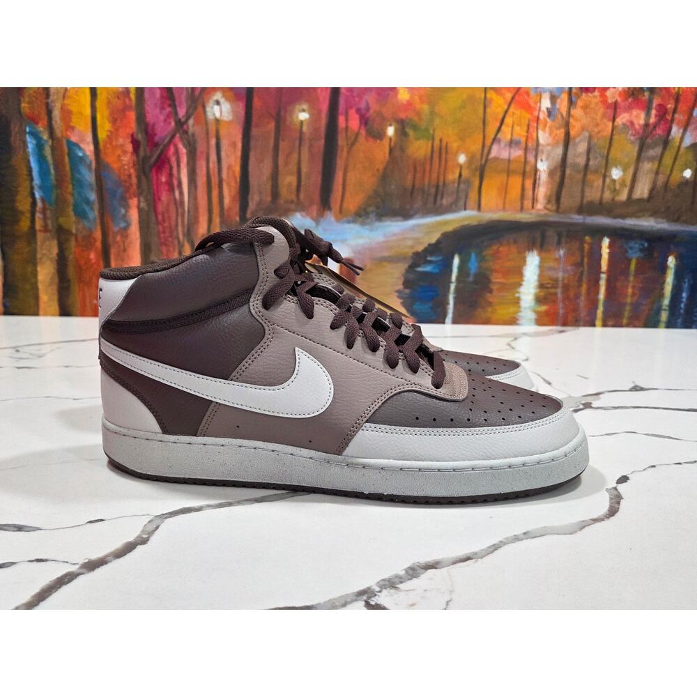 Nike Court Vision Mid Next Nature Baroque Brown Size 13 Men's DN3577-200 - Picture 2 of 6